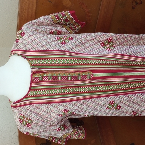 VTG 70’s Multicolor Boho Dress - Picture 2 of 12